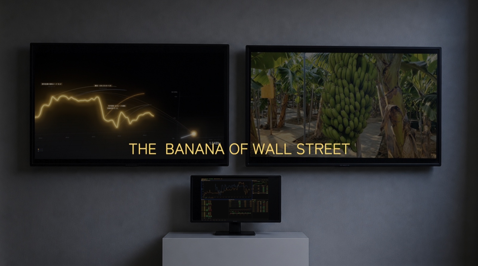 THE BANANA OF WALL STREET installation view